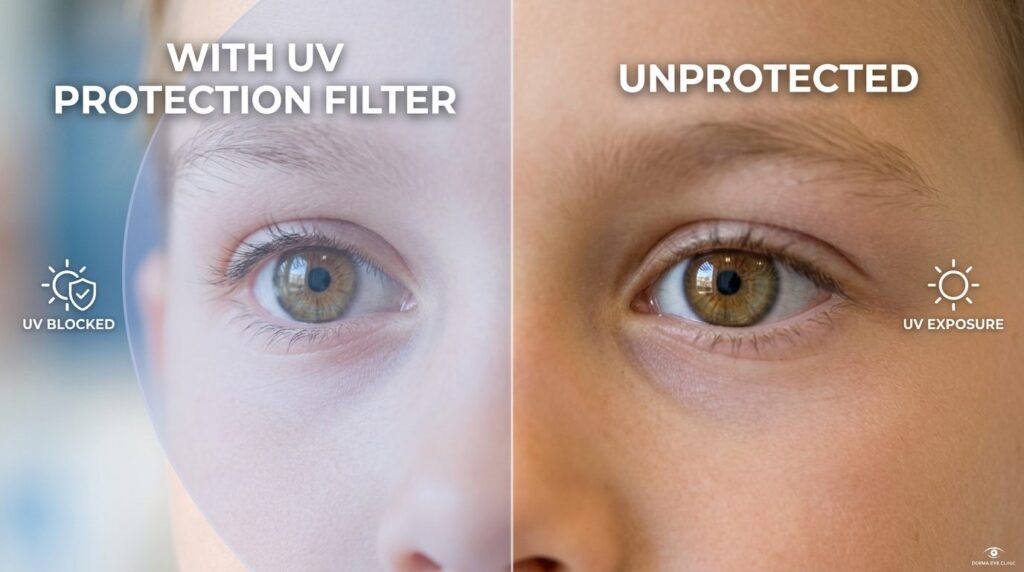 Photorealistic stock image, 16:9, split-screen comparison sh